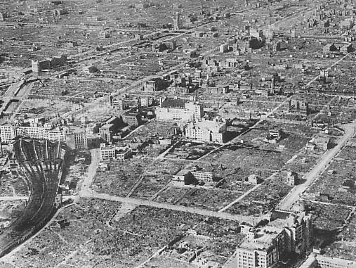 Osaka after air raid